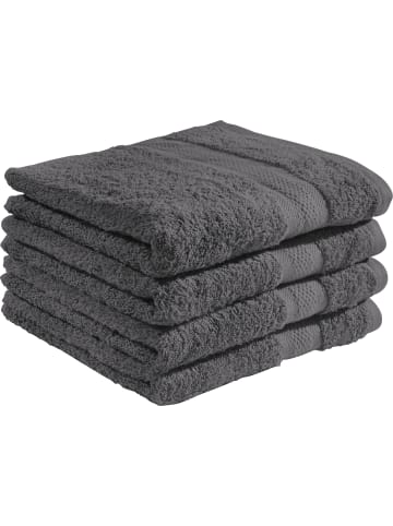 REDBEST Frottier Duschtuch 4er-Pack Chicago in anthrazit