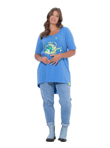 LAURASØN Shirt in azurblau