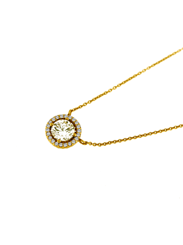 Smart Jewel Collier Mit Zirkonia in Gold