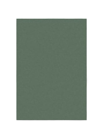 KADIMA DESIGN Teppich Polyester Unifarben, Moderner Wohnteppich, Wärmender Flor in Grün