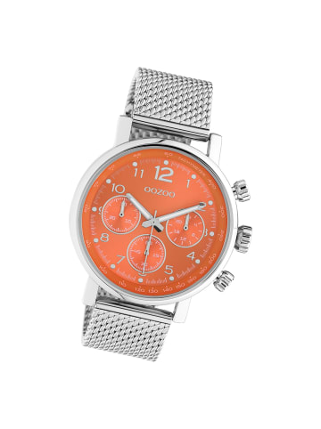 Oozoo Armbanduhr Oozoo Timepieces silber groß (ca. 42mm)