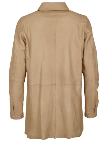 Maze Lederhemd 42020135 in taupe