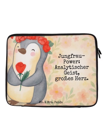 Mr. & Mrs. Panda Laptop Tasche Jungfrau Astrologie Design mit Sp... in Weiß