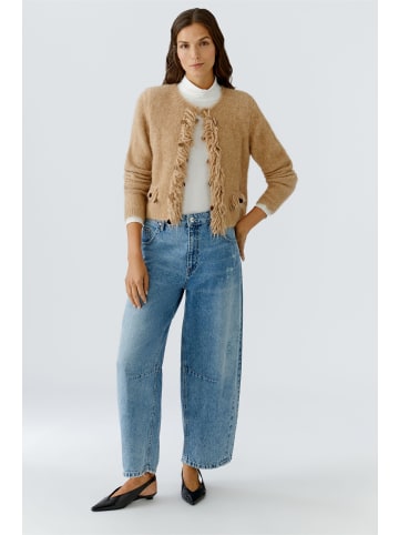 Oui Strickjacke in beigemel