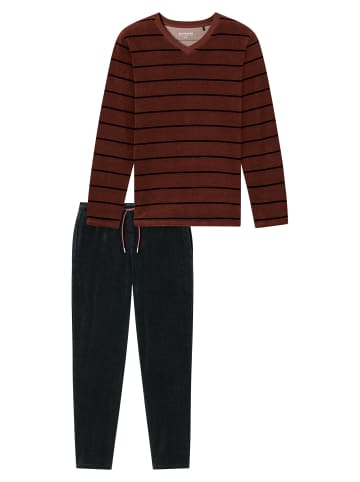 Schiesser Pyjama Casual Nightwear in burgund
