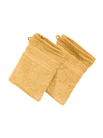 Erwin Müller Frottier Waschhandschuh 2er-Pack Karlsruhe in gelb