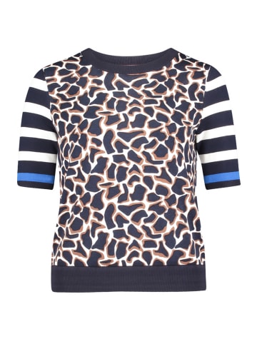 Betty Barclay Strickpullover mit Aufdruck in Brown/Cream