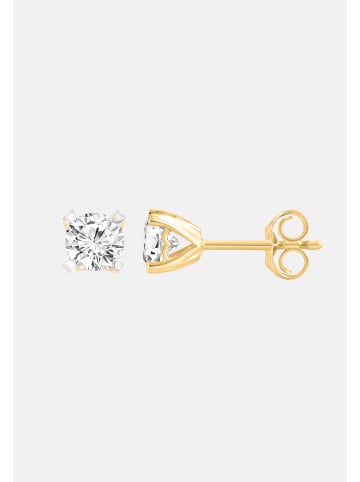 Ethische Diamanten Ohrringe aus 375 Gelbgold mit Lab Grown Diamant