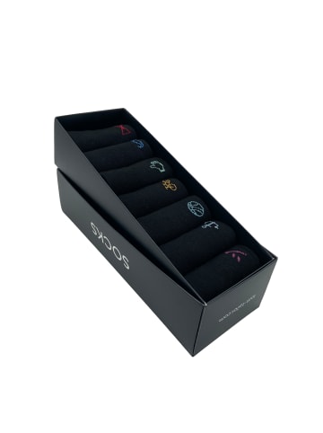 Tom Tailor 7er Pack Basicsocks in Geschenkboxinblack