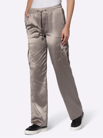 Heine Satin-Hose in taupe