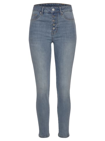 Buffalo High-waist-Jeans in blue-washed