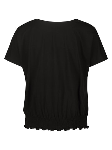 Zero  Shirt kurzarm mit gerafften Saum in Black Beauty