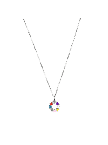 Tom Tailor Kette mit Anhänger Silber 925, rhodiniert in silber