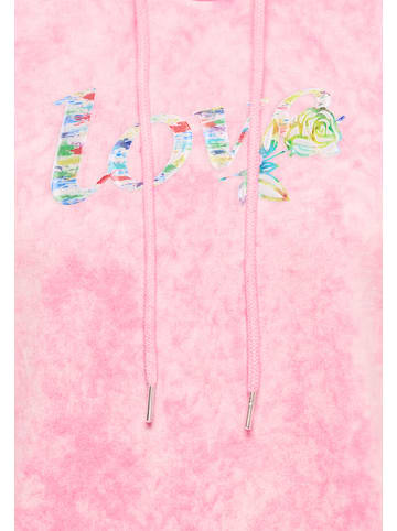 IZIA Women Hoodie in Rose