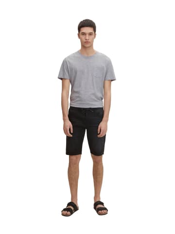 TOM TAILOR Denim Short REGULAR SWEAT DENIM regular/straight in Schwarz