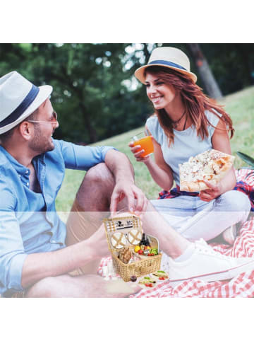 Sänger Picknickkorb mit Kühltasche in Beige