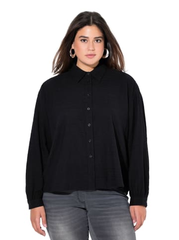 Ulla Popken Hemdbluse in schwarz