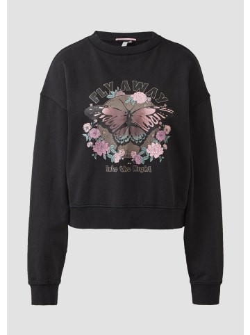 QS Sweatshirt in 99D0_schwarz