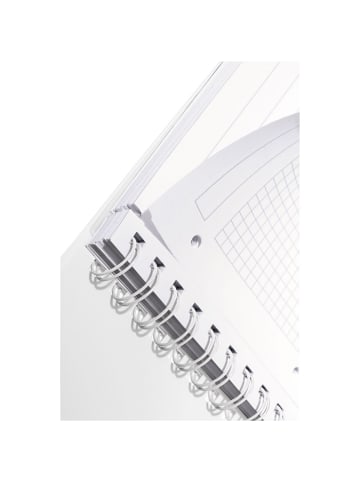 Leitz Collegeblock Wow A5 PP kariert holzfrei 80 Blatt schwarz
