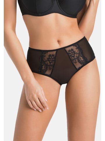 Teyli Mesh Slip mit floraler Spitze Marte in schwarz