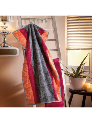 Erwin Müller Frottier, Jacquard Duschtuch Paisley in orange