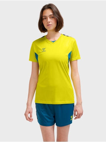 Hummel T-Shirt Hmlauthentic Damen in SULPHUR SPRING/BLUE CORAL