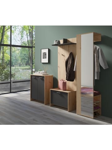 byLiving Garderoben-Set BEN in Artisan Eiche (Eiche-Optik) - 4-teilig