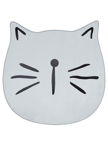 Beliani Kinderteppich KITTY in Grau - (W) 100 x (H) 1 x (L) 100 cm