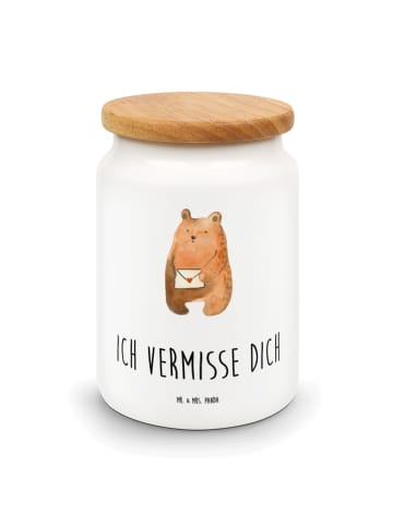 Mr. & Mrs. Panda salzdose Bär Vermissen mit Spruch in Weiß