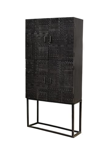 Giner y Colomer Aufbewahrungsschrank aus Mangoholz und Eisenbeinen in Brown