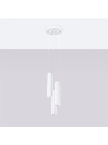 Licht-Erlebnisse Pendelleuchte (B)19.5 x (L)19.5 x (T)108 cm in Weiß