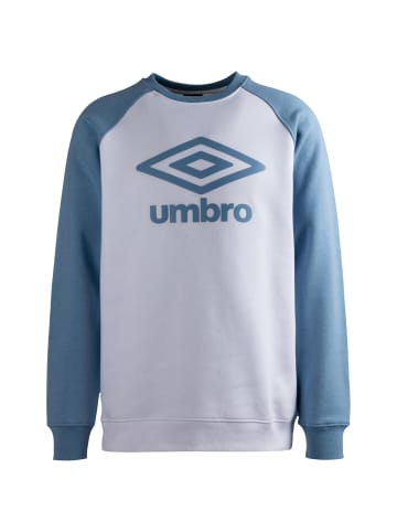 Umbro Sweatshirt Core Raglan in weiß / hellblau