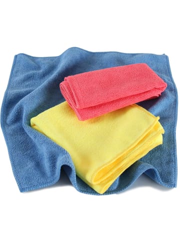 tectake 200er-Set Mikrofasertücher 35 x 35 cm, superweich und saugfähig