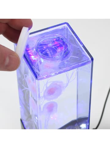 SATISFIRE Jellyfish Lampe Aquarium 3 schwimmende Quallen Farbwechsel USB Batterie RGB bunt