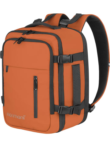 normani Erweiterbarer Handgepäck-Rucksack 20 Liter Nikaho in Orange