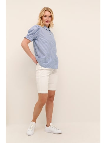 CULTURE Kurzarm-Bluse CUolena Relaxed fit in Blue Stripe