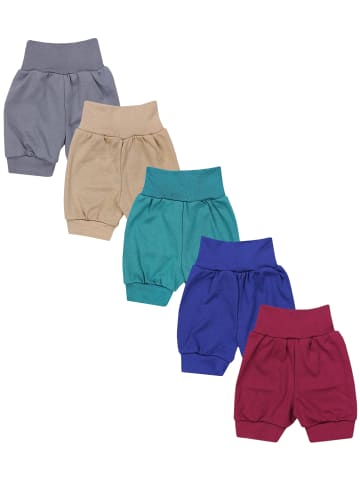 TupTam 5er- Set Sommershorts in rot/grau