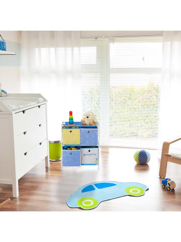 relaxdays Kinderregal Dino in Bunt - (B)27,5 x (H)89 x (T)30 cm