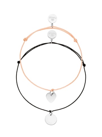 PURELEI Armband-Set Fate in Silver