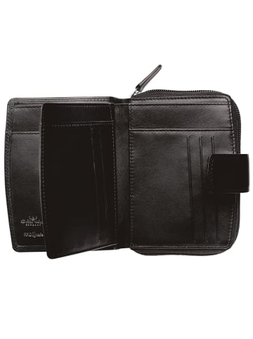 Golden Head Polo Geldbörse RFID Schutz Leder 12 cm schwarz