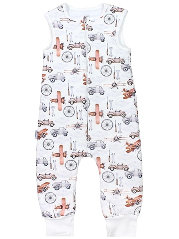 TupTam Baby Ganzjahresschlafsack mit Beinen 2,5 Tog in weiß/bronze