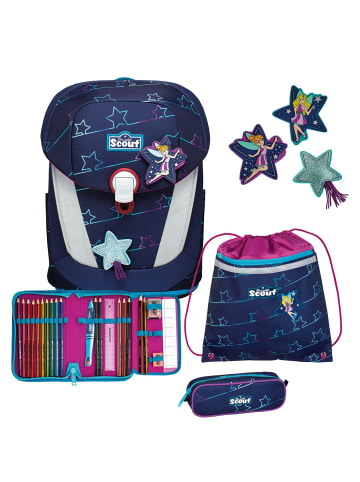 Scout Sunny II Lightweight Schulranzen-Set 4tlg. in blue star