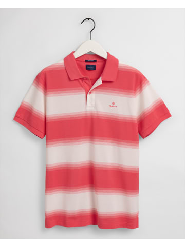 Gant Gradiet Pique Rugger in Coral