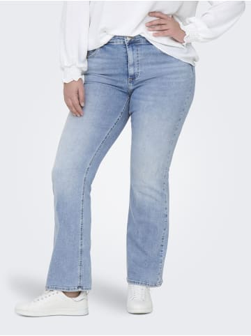 ONLY Carmakoma Flared fit jeans in Light Blue Denim