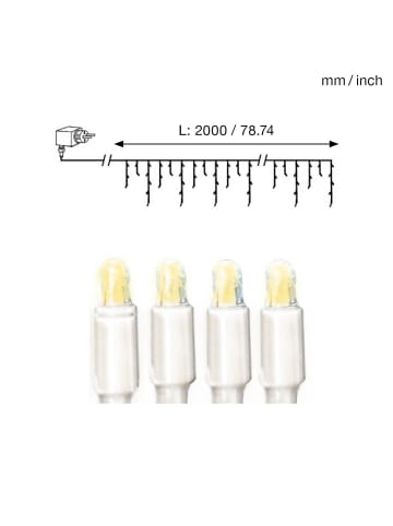 STAR Trading LED Lichtervorhang Micro in Transparent