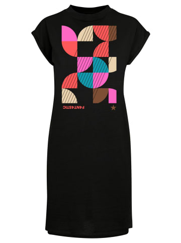 F4NT4STIC T-Shirt Kleid Abstrakt DRESS in schwarz