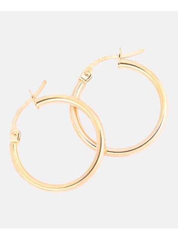 Diamant L'éternel Creolen aus 375 Gelbgold