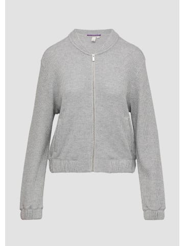 QS Sweatshirt in 9400_grau meliert
