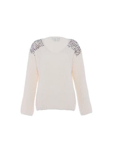 faina Sweater in WOLLWEISS