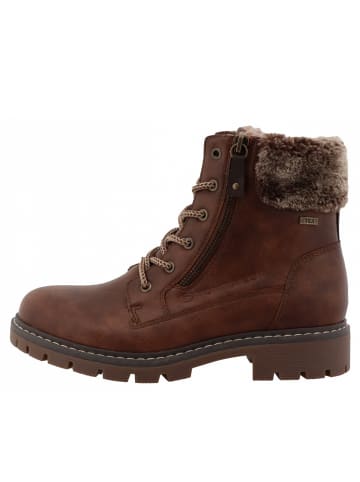Tom Tailor Schnürstiefel  in Braun